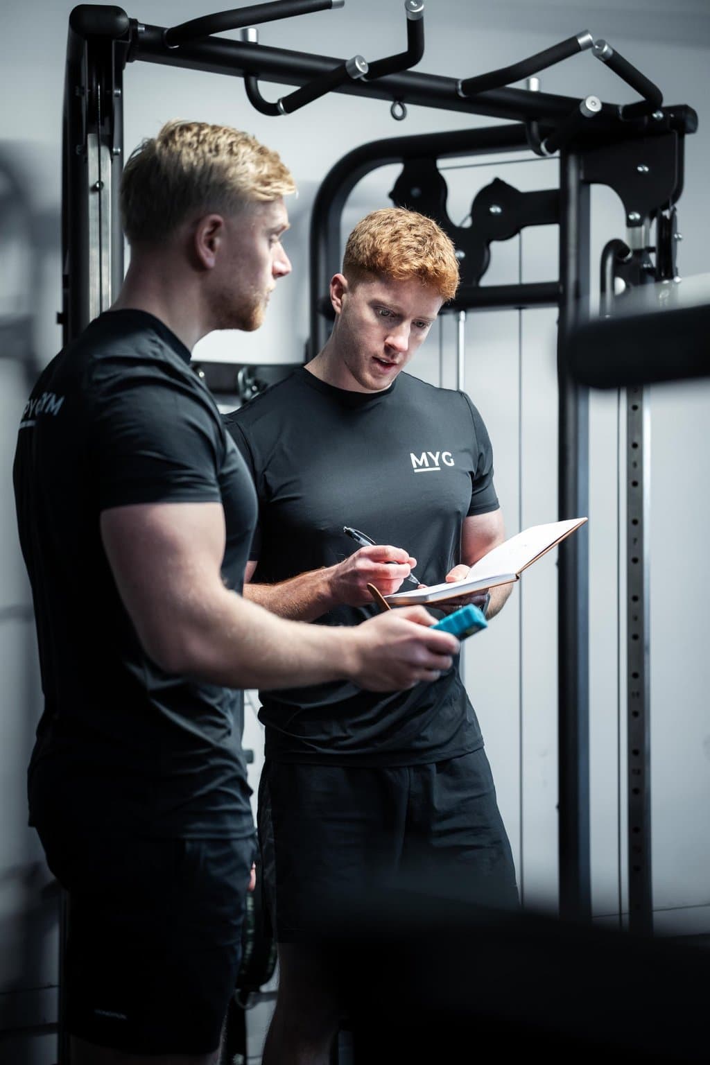 Training on the gym floor